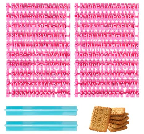 Set di 2 Timbri per Lettere di Argilla, Macchina per Goffratura Fondente, Stampe, Sigilli per Lettere Divertenti (Rosso Rosa)