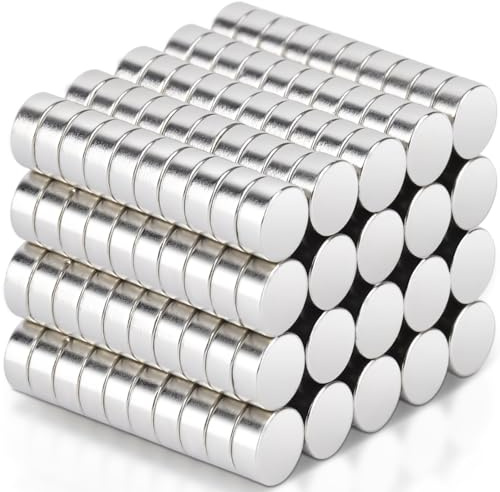 200pz Magneti al Neodimio 5x2mm Calamite Piccole Rotonde Calamite Frigorifero, Mini Calamita Rotondo Calamite Potenti, Magneti Neodimio per Frigo, Lavagne, Porte, Artigianato, Mappe