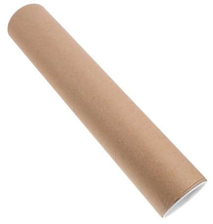 MAGICLULU Tubo di Cartone Rigido in Carta Kraft per Poster e Disegni, Tubo Porta Poster per Artigianato e Stoccaggio Creativo, Protezione e Trasporto per Ragazzo Ragazza e Scuola