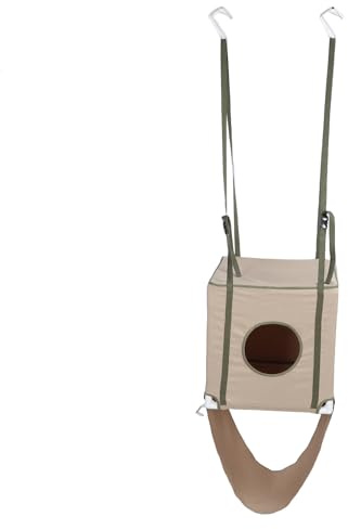 aqxreight Hamaca para Gatos para Cama Colgante de Doble Capa con Accesorio de Puerta Segura, Percha para Mascotas para Gatos de Interior, Lugar de Descanso Transpirable y Resistente a la Intemperie
