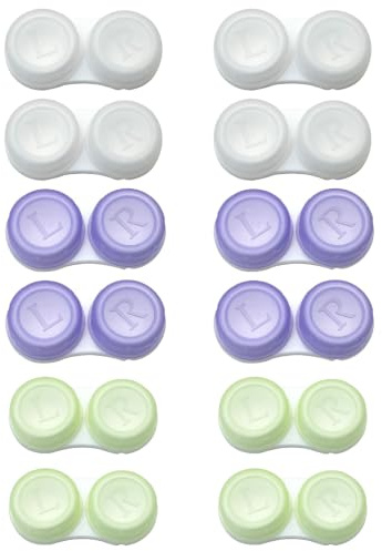 motmucot 12 Pcs Contact Lens Cases Contact Lenses Case Box