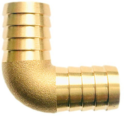 L Stück Schlauch Verbinder aus Messing Schlauchtülle Außendurchmesser 25 mm 1 Zoll + 2 Edelstahl Schellen Winkel Bogen Verbindung Verlängerung Reparatur Röhrchen