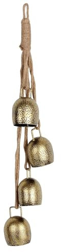 PPbreken 1 Set Campana di Natale In Metallo Vintage, Decorazioni per Campane di Mucca Sospese