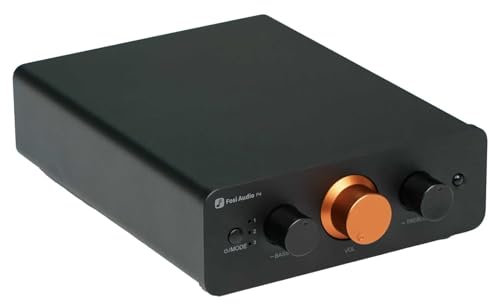 Fosi Audio P4 Mini Préampli avec 3 Entrées RCA, Préampli Stéréo Home Audio pour Amplificateur/Caisson de Basses Actif/Haut-Parleurs, Préamplificateur avec Gain Réglable à 3 Niveaux 3/6/9 DB