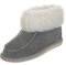 Hollert Damen & Herren Lammfell Hausschuhe ZUGSPITZE GRAU 100% Merino Schaffell für Wohlgefühl - warm, atmungsaktiv Schuhgröße EUR 39