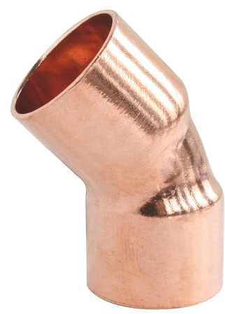 SOMATHERM FOR YOU - Codo de cobre de soldadura 45 ° - femenino doble - para el tubo de cobre Ø18 - la bolsa de 2 partes