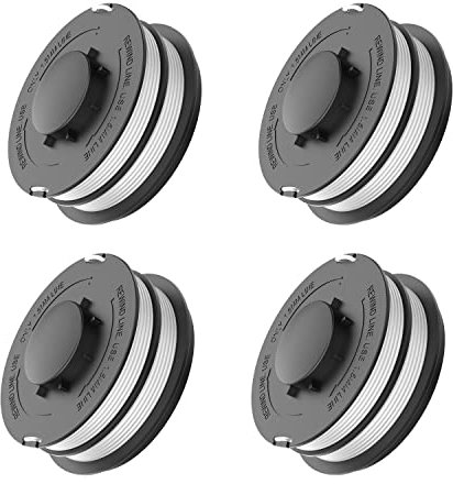 XIJIANG 4PCS Strimmer Spool Line, Φ1.65mm 10m 3405685 Trimmer Replacement Double Thread Spool Line, Autofeed Nylon Spools for Einhell CG-ET4530 Electric Grass Trimmer Black