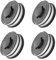 XIJIANG 4Pcs Rasentrimmer Fadenspule, Φ1,65 mm 10 m Trimmer-Ersatzspulenfaden, Autofeed-Nylonspulen für Einhell Elektro Rasentrimmer GC-ET 4530