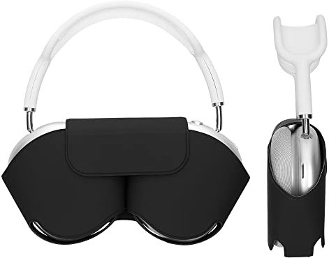 kwmobile Coque Compatible avec Apple AirPods Max Coque - Housse de Protection Souple en Polyester pour Casque Audio - avec Mode Veille - Noir