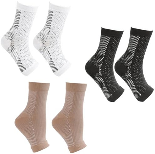 EIYVPRA 3 Paia Calzini a Compressione dei Piedi, Calzini Ortopedici a Compressione per Uomo e Donna, Cavigliera Ortopedica, Calzini per Fascite Plantare, fascite plantare donna, fascite plantare uomo