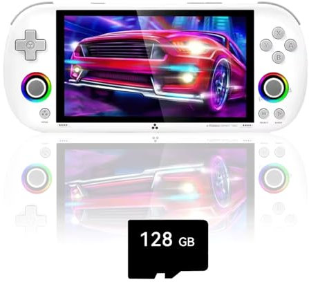 NULA TRIMUI Smart Pro Console de jeu portable, rétro, avec carte SD 128 Go, plus de 12700 jeux, système Linux A133P, processeur 5 pouces, arcade rétro, jeu vidéo, émulateur, support WiFi