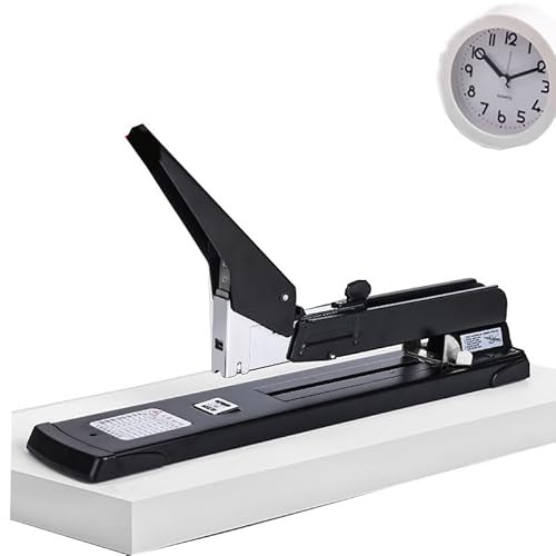 QYDZSHOP Agrafeuse De Bureau Grand Format, Agrafeuse À Bras Long Et Fente Centrale, Agrafeuse Robuste, 475 X 245 Mm, Capacité De 200 Feuilles, Multifonctionnelle, Facile À Utiliser, pour Les Bureaux,