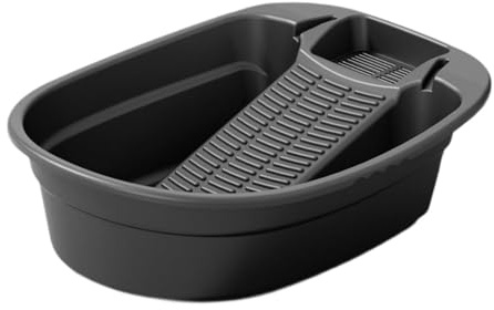 Amagogo Lavandino, Lavatoio, Casa, Casa, Lavanderia, Vasca per Lavare, Lavandino per Ammollo, 48 cm x 38 cm x 14 cm