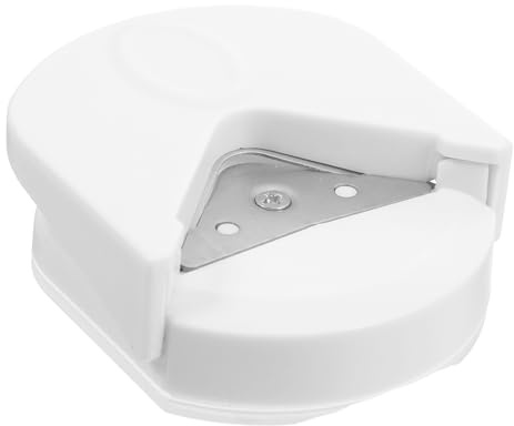 VILLCASE Cortador de Esquinas Redondas Práctico para Tarjetas y Papel Diseño Compacto Ergonómico con Recogedor de Restos para Manualidades y Scrapbooking