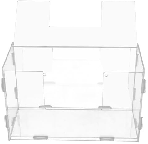 POPETPOP Enclos d'alimentation pour Lapins en Acrylique Grosse Capacité, Surface Lisse, Stable et Solide, pour Chinchillas et Hamsters en Cage Intérieure