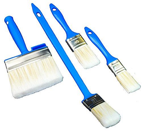 Lasure Kit pinceaux 4 pièces | 2 Pinceau plat + 1 pinceau + 1 83091244 Radiateur