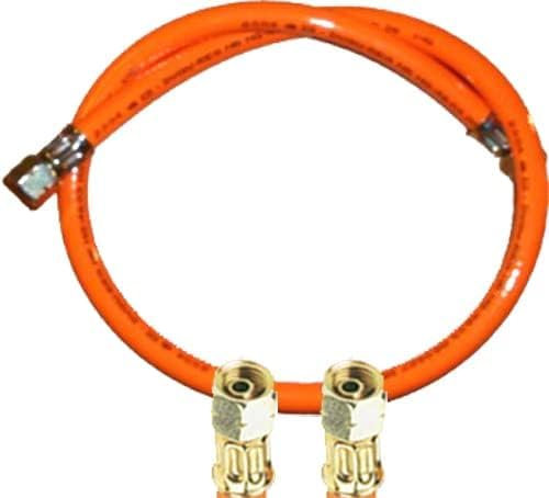 Manguera de gas propano 2 x 1/4 izquierda (80 cm) – Estándar (PVC) (para roscas exteriores con 12-13 mm aprox.)