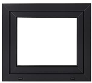 Framex Fenêtre de Cave 50x40 cm, Oscillo-Battante Gauche, Intérieur Blanc/Extérieur Anthracite | Double Vitrage 32mm (500x400 mm), Poignée à Droite, Fenêtre PVC pour Sous-Sol, Garage et Abri de Jardin