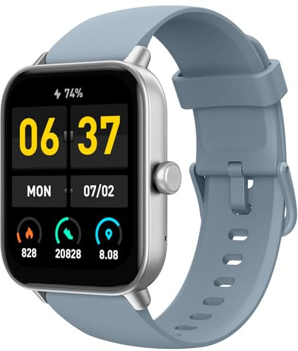 TOOBUR Smartwatch für Damen Kompatibel Alexa und Telefonfunktion, 1,8 Fitnessuhr mit 100 Sports, 24/7 Puls, Schrittzähler und Fitness-Tracker, IP68 Wasserdicht für Schwimmen, Kompatibel Android iOS