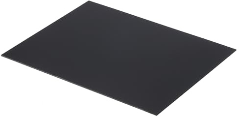 QUARKZMAN ABS-plastplatta 25 cm x 20 cm x 0,06 tum ABS styrolplattor för konstruktion av modeller gör-det-själv pysselplattor svart 1 styck