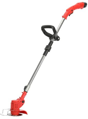 locwanot Coupe-Bordures 12V 2000mAh sans Fil Coupe-Bordures électrique 2 Batteries & Chargeur & Tige télescopique Coupe-Bordures/Bordures de pelouse/Coupe-broussailles pour Le Jardin et la Cour UE