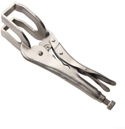 Pinze per saldatura a forma di U, 22,9 cm e 27,9 cm, ganascia di bloccaggio regolabile in acciaio, morsetto per saldatura, rivettatura e rettifica di lamiere metalliche, 27,9 cm