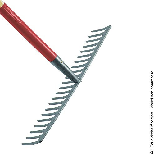 Râteau à gravier 22 dents - Avec manche bois 1,5 m