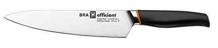 BRA Efficient Cuchillo Cocinero, Acero Inoxidable, Gris, 3x5x32 cm, Talla única