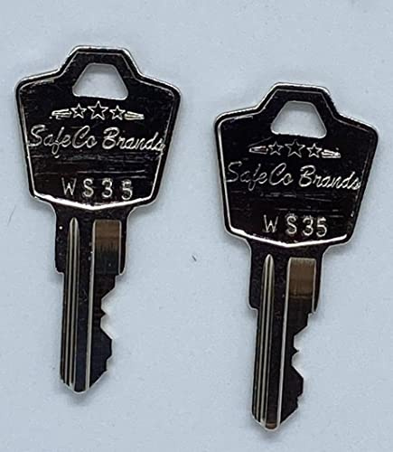 Replacement Keys for Leviton 2KL Key Switches SafeCo Brands (WS-35 2-Keys)