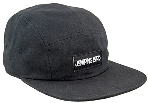 Jumping Bird 5 Panel Cap für Skater und Surfer Unisex Jungfrau • Baseball Cap für Damen & Herren • Individuell verstellbar und leicht abwaschbar