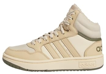 adidas Unisex - Bambini Hoops Mid 3.0 Shoes Kids, Magic Beige / Magic Beige / Sand Strata, 36 EU