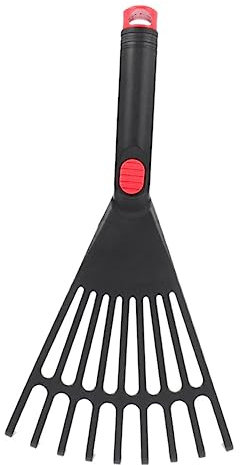 Veemoon Râteau De Jardin Plastique Petit Râteau Ergonomique pour Ramassage Entretien des Jardins Outil De Jardinage Pratique Et Résistant