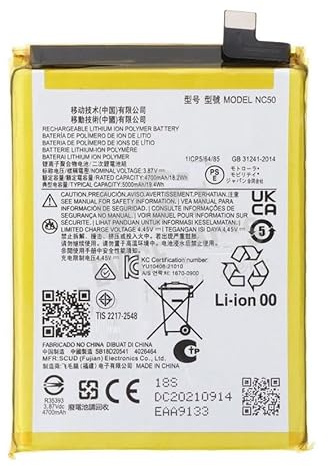 Kompatibler interner NC50-Akku für Motorola Moto G41/G32, 5000mAh-Ersatz