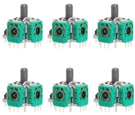 6 Pièces Joysticks Analogiques 3D pour Xbox One , Xbox One S, Xbox One X, Xbox Series S, Xbox Series X Contrôleur, Remplacement Module de Bascule Professionnel, Précis Module Joystick pour Xbox One
