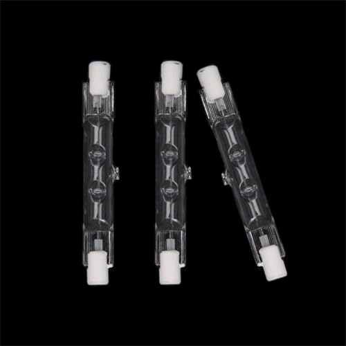 UGEFKMQ Lámpara halógena R7S 78MM 100W 230V T3 J Tipo Bombilla de doble extremo Luces de inundación de filamento Bombilla de tubo de cuarzo R7S 78mm 150W 120V Blanco cálido 5PC 110V-200W