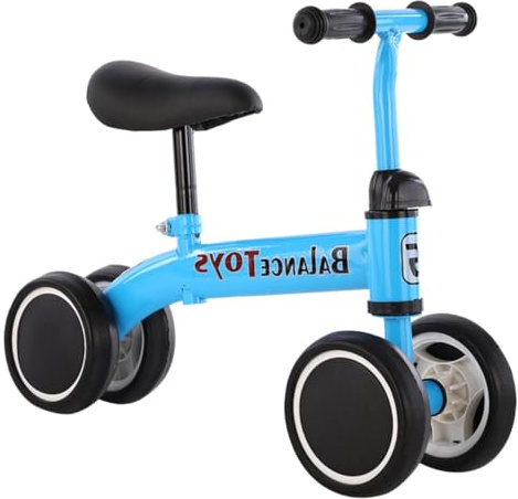 ibasenice Kids Learning Walking Scooter for Toddlers and Kids with 4 Wheels, Carbon Steel Frame, Non-slip Grip Design, Comfortable Seat, Suitable for Indoors and Outdoors