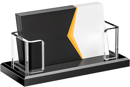 Renchey Support Pour Cartes De Visite,Support pour Cartes | Organisateur En Acrylique Transparent Pour Conférences Commerciales, Salons Professionnels, Séminaires, Forums D'Emploi, Réunions Et