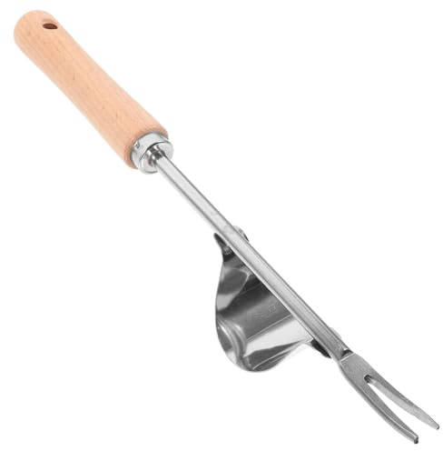 SUPVOX 2 Piezas Extractor Manual de Hierbas con Mango Ergonómico Antideslizante de Acero Inoxidable para Jardín y Huerto Herramienta Duradera y para Eliminar Raíces y Maleza