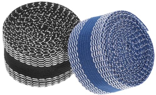 EPIGEIST 2 rouleaux Ruban Adhésif Tissu Auto-adhésif Double Face sans Couture Bande Thermocollante pour Ourlets Pantalons Réparation Permanente Vêtements Noir et Bleu