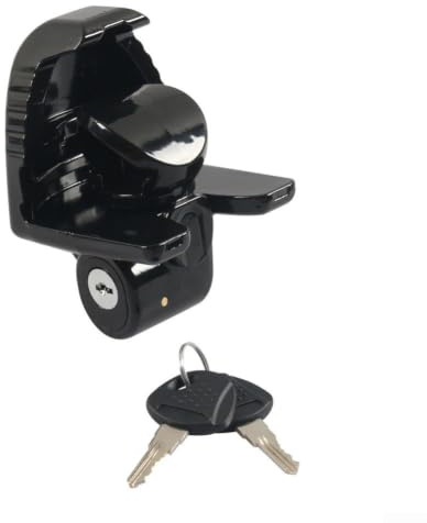 Candado de enganche de remolque con llave para cabezas de bola de 1-7/8, 2 pulgadas y 2-5/16 pulgadas, juego de protección antirrobo de aleación de aluminio resistente para caravanas, barcos y
