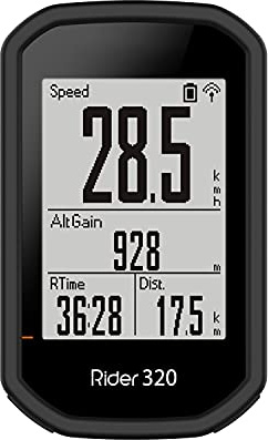 subtel - Coque de Protection Silicone Noir pour GPS de vélo Bryton Rider 420, Rider 320, Rider 430 - Cover Bumper pour système de Navigation Qui Fonctionne avec Support vélo, Moto et Auto