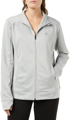 FILA Rangiroa, Chaqueta de pista para Mujer, Gris (Claro FAW0502), S