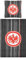 Eintracht Frankfurt Bettwäsche-Set Streifen, 1x Betttuch, 1x Kissenbezug, Reißverschluss, unisex, Alle Jahreszeiten