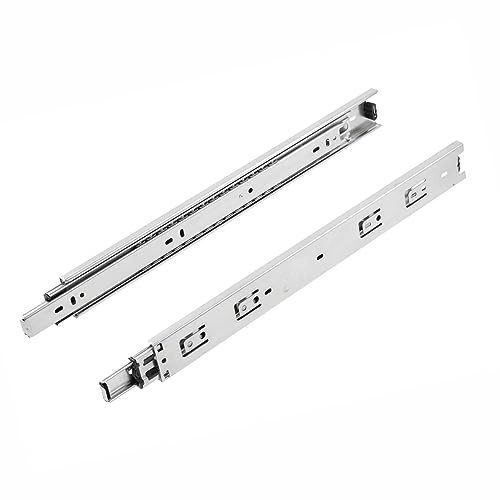SOTECH 1 par de guías de extracción total KV-50-H45-L500-NF 500 mm (50 Kg de capacidad de carga, altura 45 mm, acero galvanizado) Carril de guía de cajones