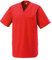 EXNER Medizinischer Schlupf-Kasack, OP-Kasack, Unisex, für Krankenpflege, Altenpflege, Farbe rot, Größe 6XL