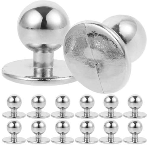 LALAFINA 100stücke Kochjackenknöpfe Aus Praktische Knöpfe Für Chefkleidung Diy-bastelbedarf Für Restaurant Und Hoteluniformen Silberfarben Für Kreative Projekte