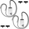 Qyoocom Catena per cellulare universale per tutti gli smartphone, 2 pezzi di cordino da appendere con 4 cuscinetti universali, regolabile e rimovibile. (nero)