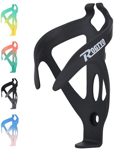 ROGTYO Fahrradflaschenhalter Universeller Flaschenhalter Fahrrad für Fahrräder, Leichtgewicht Trinkflaschenhalter, Getränkehalter für MTB und Rennräder (Black)