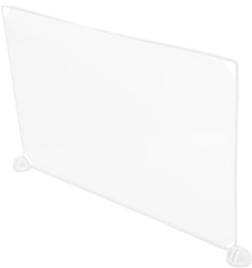 UTHCLO Protector contra Estornudos de Plástico Transparente 30x45 Cm Separador de Escritorio y 2 Sujetadores, Barrera Protectora para Comedor Escolar y Oficina