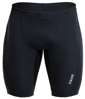ZONE3 Men’s Swimming Jammers – Chlorine Resistant Training Swim Shorts Black